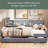 Twin Size Upholstered Platform Bed With Storage And Drawers-764467794