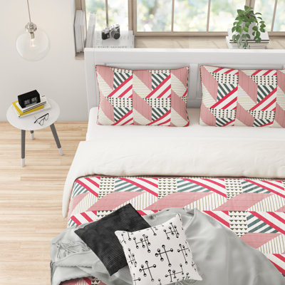 World Menagerie Clementi Geometric Shapes Duvet Cover Set with Pillowcases