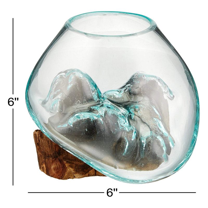 Sculpture en verre et bois fondu Gouldsboro