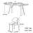Modern and upscale rectangular dining table-358499808