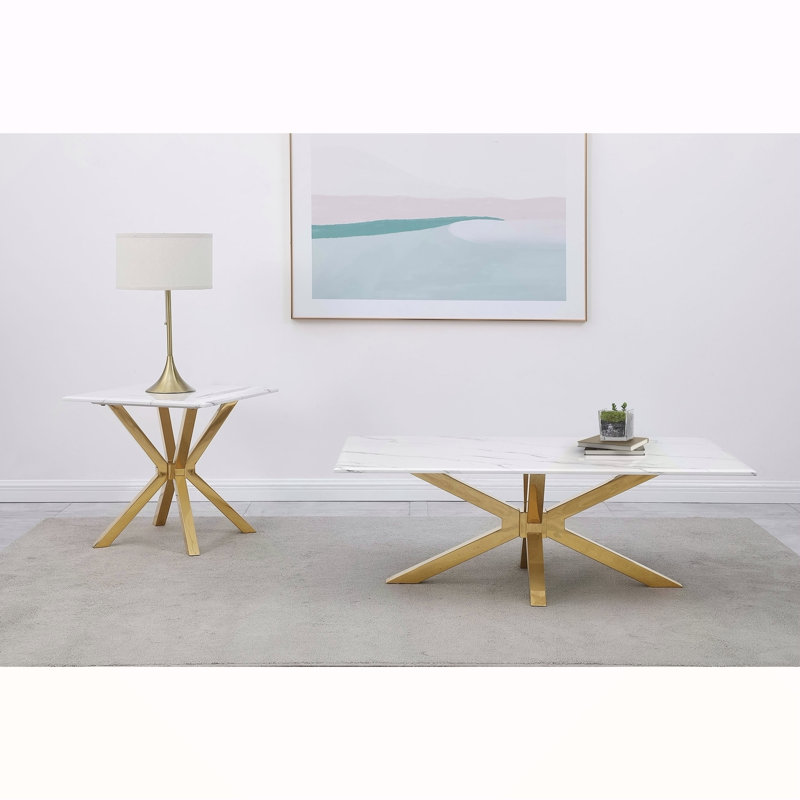 Table de bout en acier inoxydable Kensington