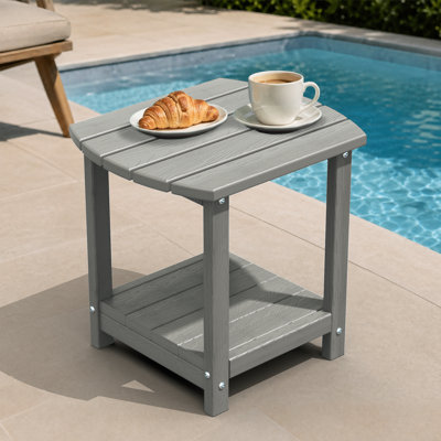 Table de bout d'extérieur en PEHD Adirondack