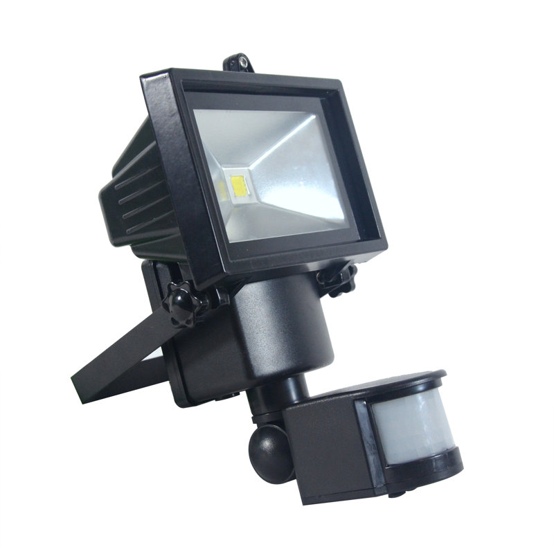 Black Solar Powered LED Motion Sensor Floodlight