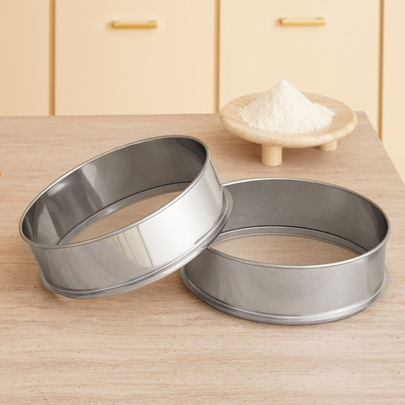 Tamis à farine à maille fine en acier inoxydable 150 pour la cuisson VEVOR