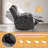 Upholstered Microfiber / Microsuede Reclining Heated Massage Chair-423692567