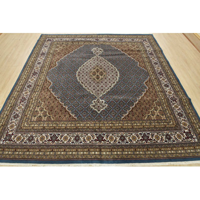 Garnto One-of-a-Kind 9' X 9'1'' New Age Square Wool Area Rug Blue