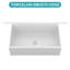 Évier de cuisine en porcelaine de ferme durable, grand design réversible de 33 pouces