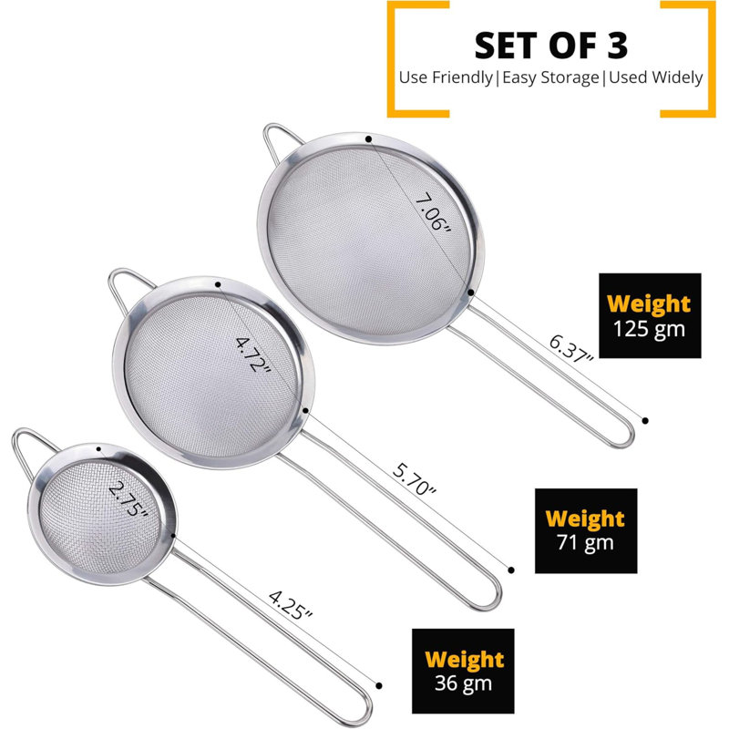 Ideal Products Shop Stainless Steel Colander Set