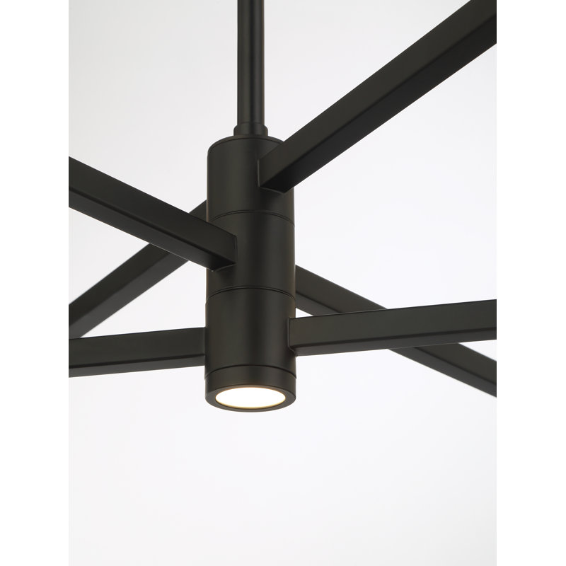 Temesha 6 Light LED Chandelier In Coal Finish
