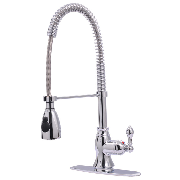 Kree Signature Single Handle Centerset Bar Faucet with Pull Down Spout