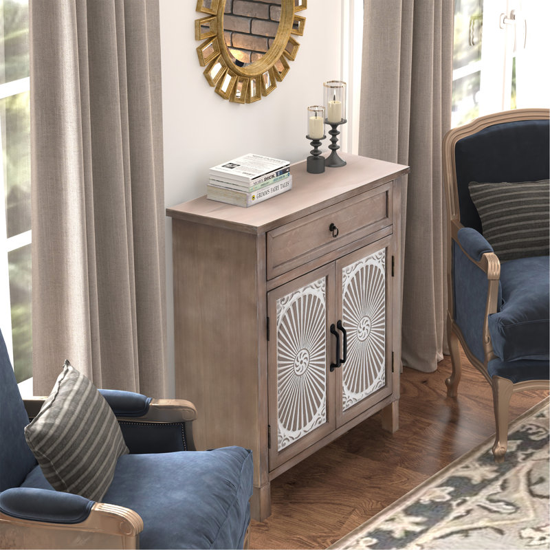 Solid Wood Accent Cabinet