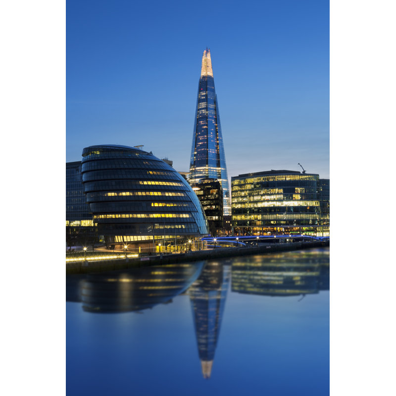 London City Hall by Vwalakte - Wrapped Canvas Print, 91cm H x 61cm W