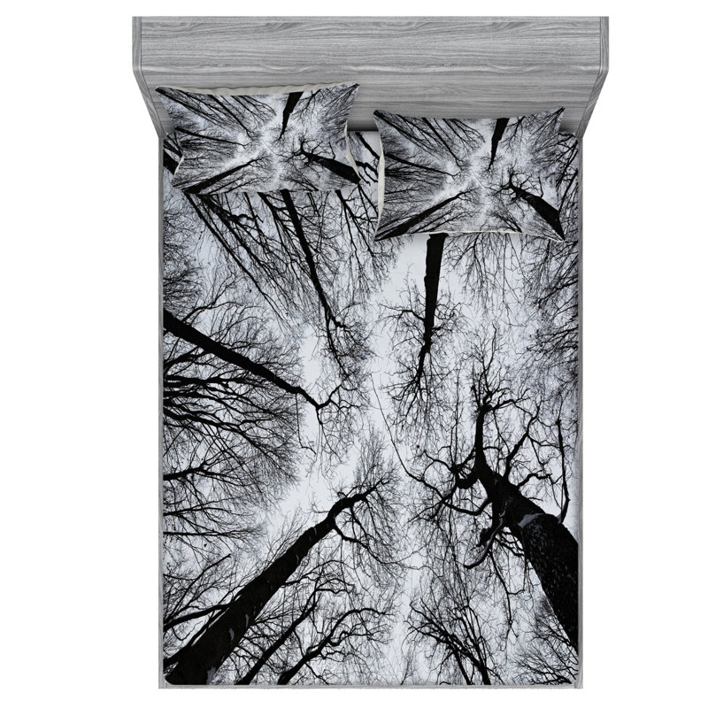 Microfiber Sheet Set, Queen Sheet Set with Fitted Sheet