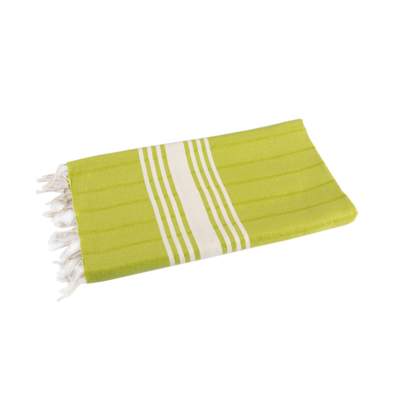 Belinda Cotton Ultra Light Beach Towel, Lime