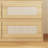 9-Drawer Dresser, 62.9"W × 31.9"H — White Oak Finish, Woven Cane Panels, Pull-Free Design, 12" Soft-Close Glides