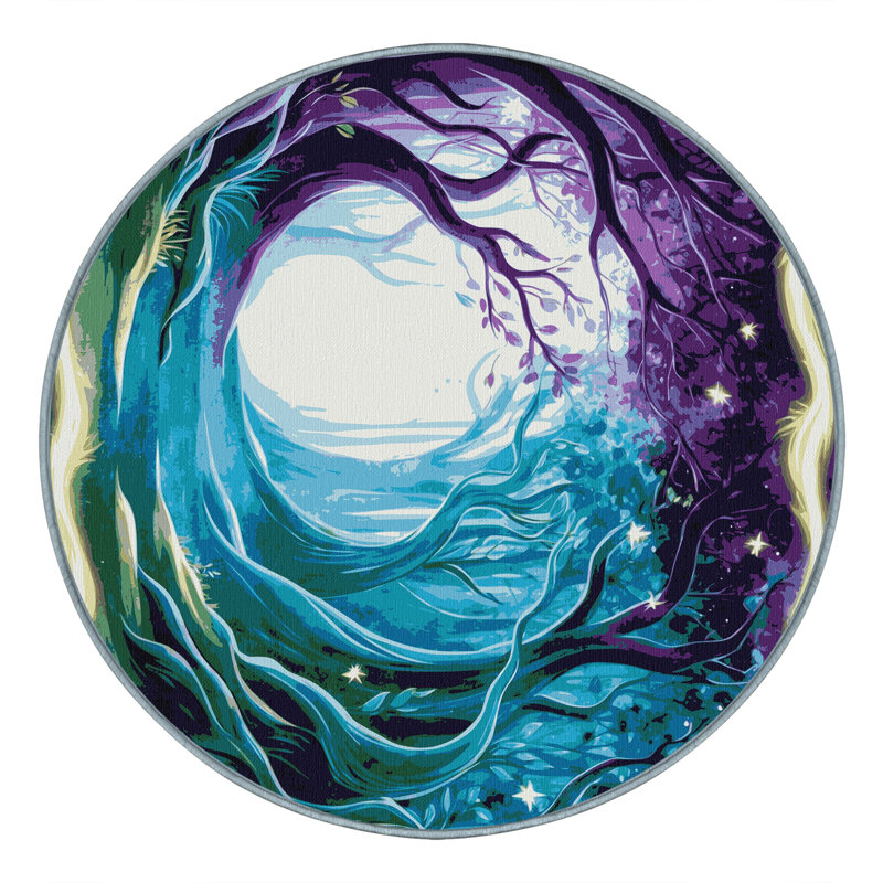 Secret Glade Rug, Round 4'