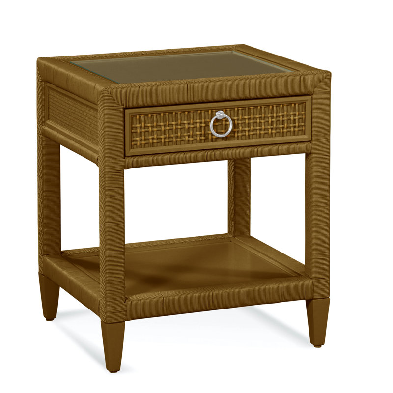 Naples 1 - Drawer Nightstand, Yes, Hazel, Satin Nickel