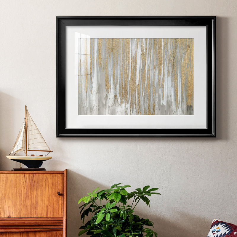 Reproduction encadrée de qualité supérieure, prête à être suspendue, Cadre noir, H 18,5 po x l 24,5 po x P 1 po
