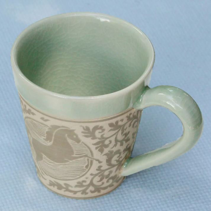 Tasse à café cheval du zodiaque thaïlandais