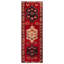 Tapis de couloir rouge unique en laine 4 pi 7 po x 12 pi 10 po Zanden