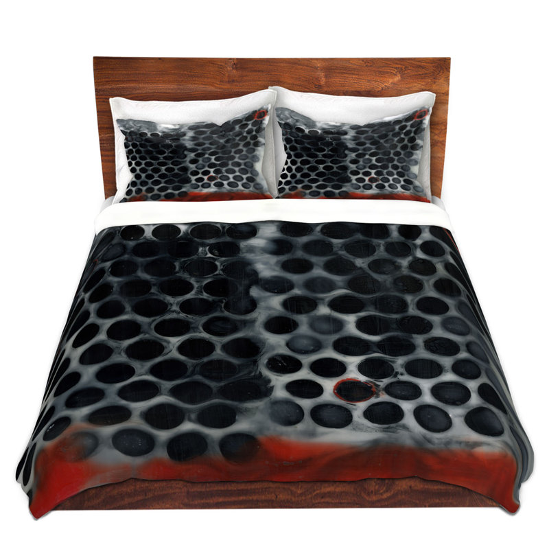 Geometric Shapes Duvet Cover, 1 Twin Duvet Cover + 1 Standard Sham
