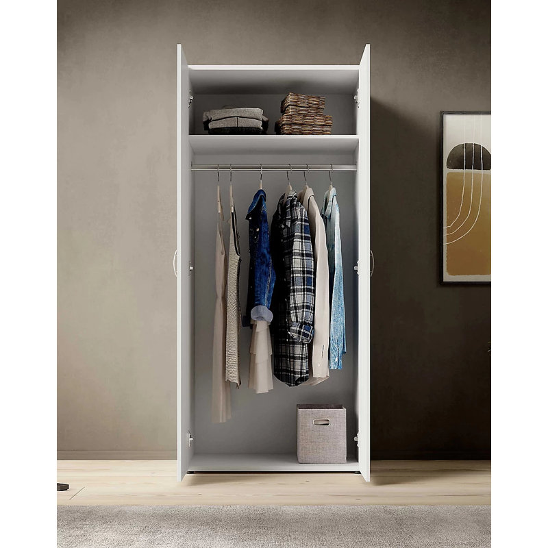 2 Door Manufactured Wood Wardrobe