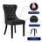 Faux Leather Wing Back Dining Chairs with Diamond-Tufted Back(Set of 4)-112509999