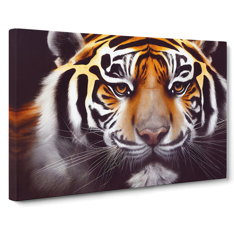 Lovely Tiger - Wrapped Canvas Print, 35cm H x 50cm W x 3cm D