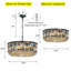 Bythwood 5 - Light Glam Crystal Drum Chandelier for Bedroom-445700931