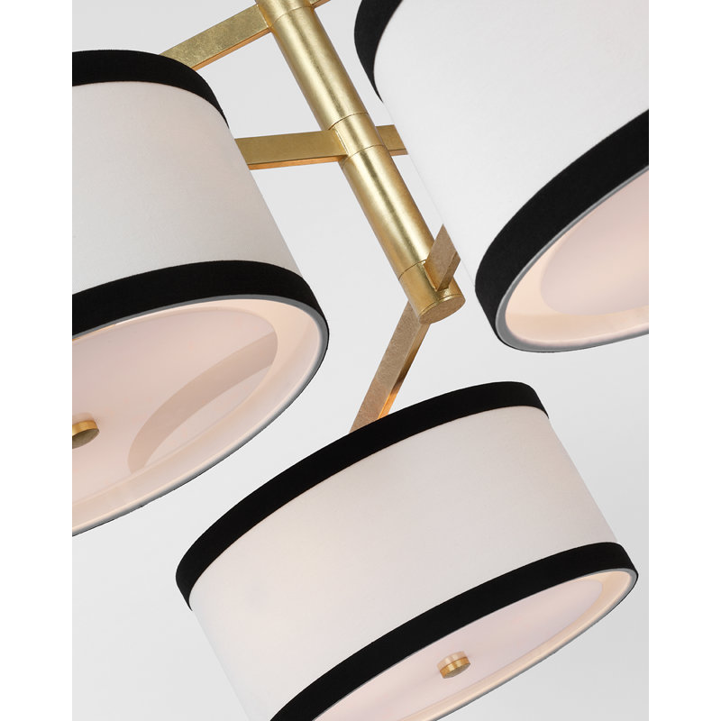 Walker 18 - Light Chandelier, White, 24.25" H x 41.25" W x 40.5" D, Light Cream