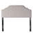 Grey Fabric Upholstered Headboard - Queen & Full Sized With Contemporary Appeal Button Diamond Stitch And Fine Nailhead Accents Assembly Required Delightful