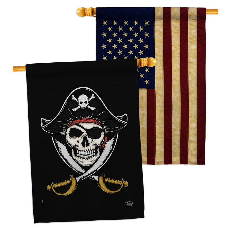 Drapeau de maison à 2 côtés en polyester / mélange de polyester 40 x 28 po