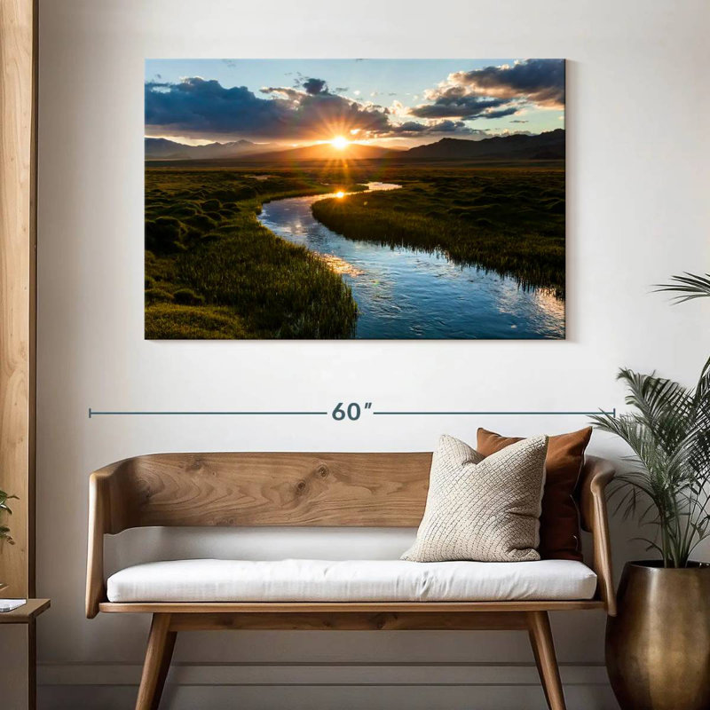 Alvord Sunset Stream, H 32 po x l 48 po