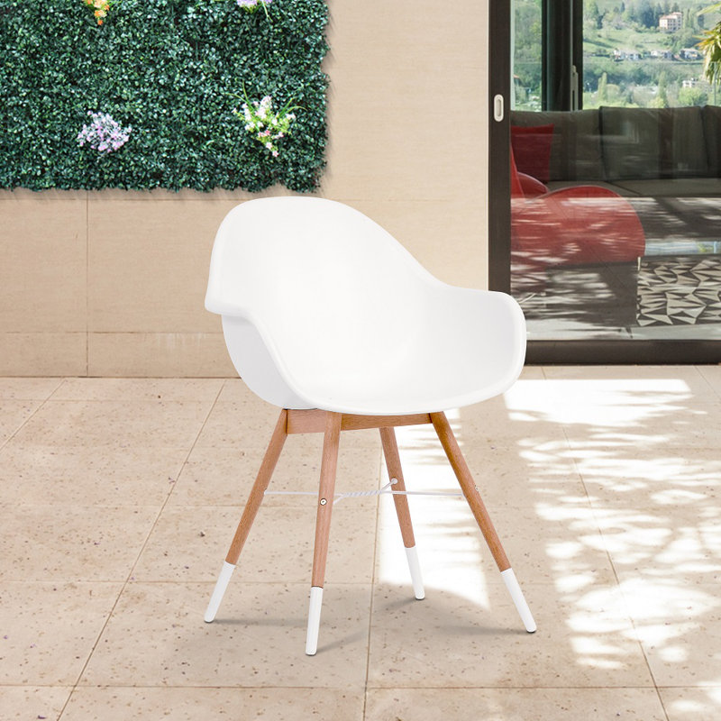 Como Solid Wood Outdoor Dining Armchair