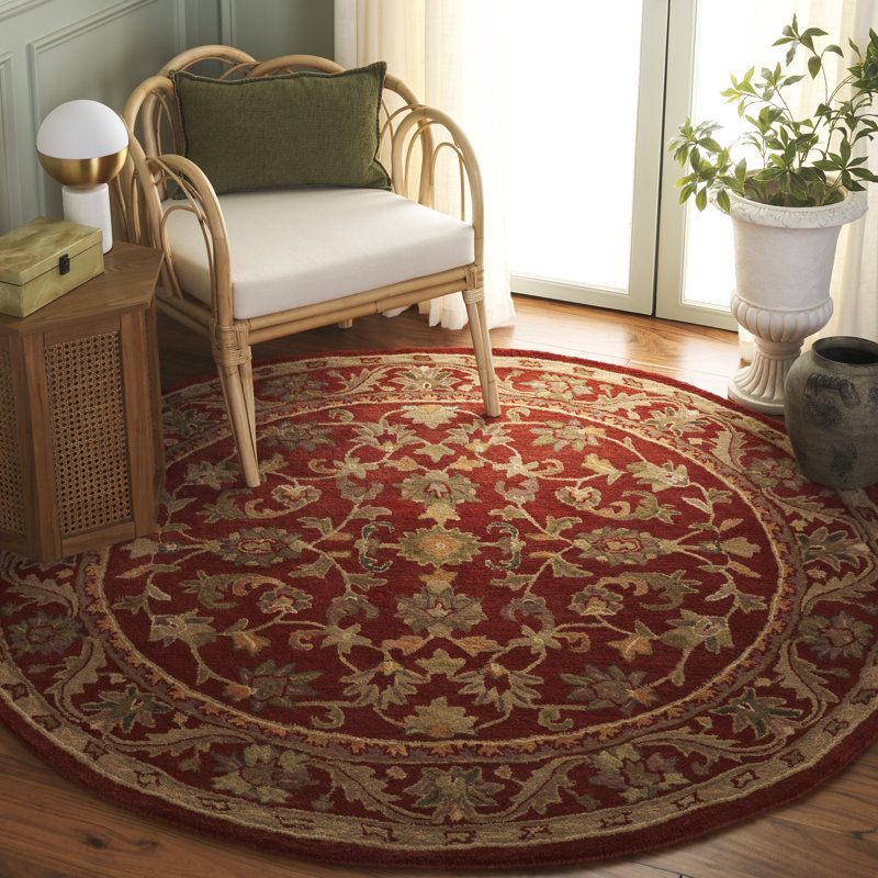 Dunbar Hand Tufted Wool Oriental Rug, Round 8'