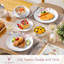12 Piece Porcelain China Dinnerware Set - Service for 4
