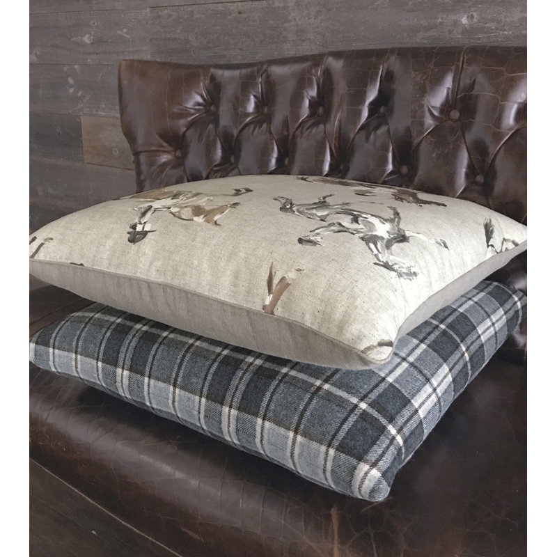 Equestrian Square Pillow Cover & Insert, Feathers
