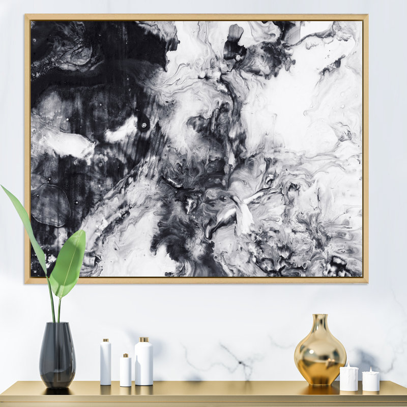 «Blue Blue and White», impression sur toile, H 30 po x l 40 po, Toile avec cadre en érable