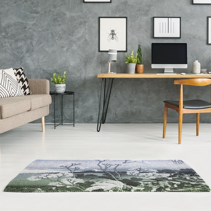 Chenille Floral Indoor Rug, Rectangle 2' x 3'