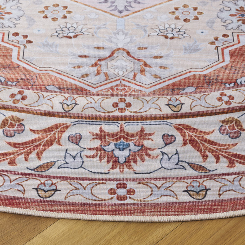 Tapis oriental lavable à la machine Fidler 118 M / W S / R Performance, Rond 6 pi