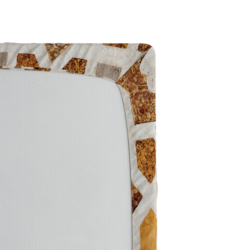 Microfiber Geometric Fitted Sheet, Full Fitted Sheet