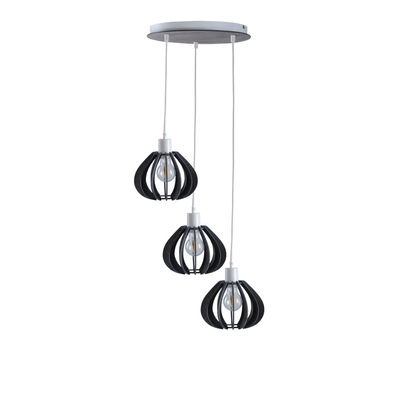 Parma 3 - Light Cluster Pendant, Grey