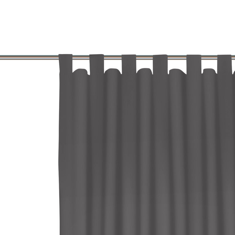 Newbury Room Darkening Single Curtain Panel, 130cm wide x 295cm high, in Grey