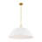 Alta 1-Light Hubbs in White Bisque and Brass-1023664737
