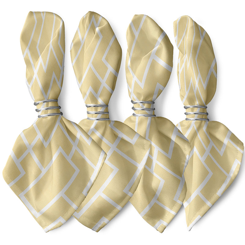 Serviette 22 "Caleb-Jay, Jaune