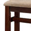 Console haute cannelée avec banc recouvert de tissu-1709622876