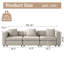 Canapé modulaire en velours 3 places Sadettin-2142641413