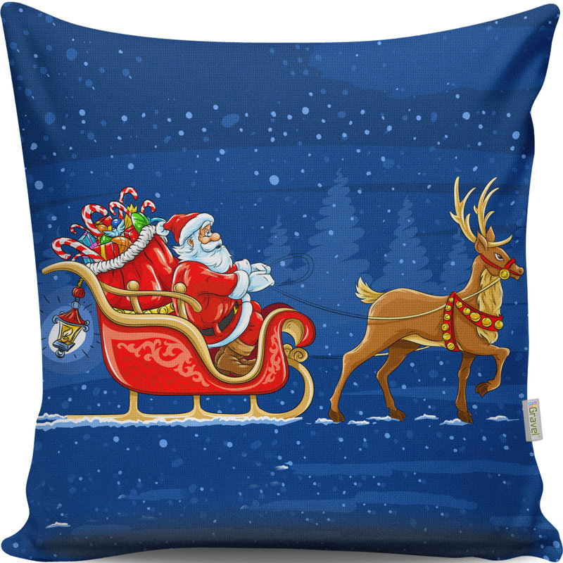 Housse et insert de coussin carré en mélange de coton Mariann