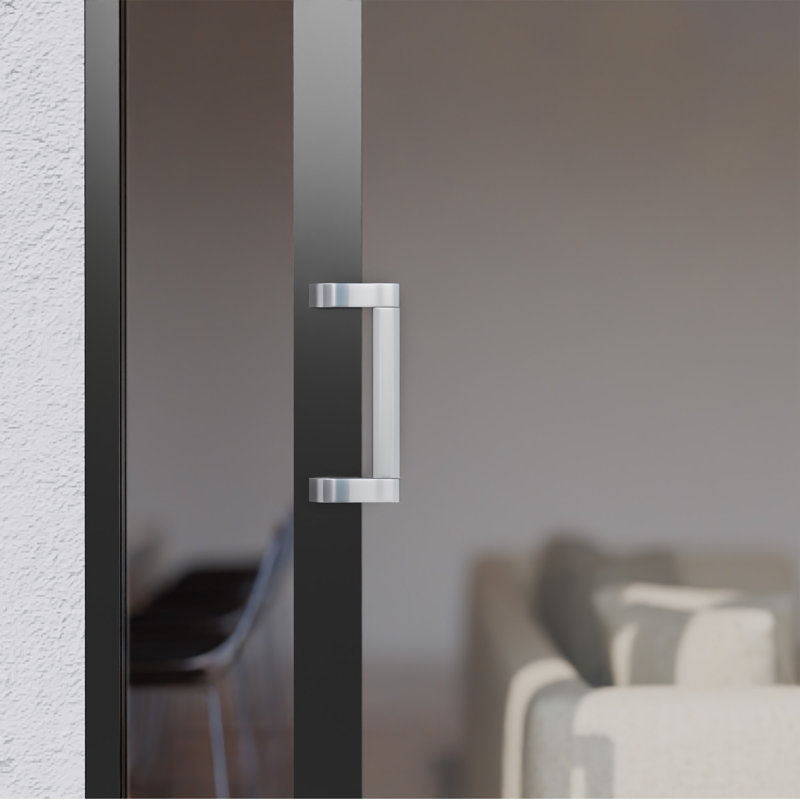 Poignée à tirer en aluminium extrudé Brixwell EPL915A, longueur 11-1 / 8 po, fixation de 10 po d'un centre à l'autre, finition anodisée satinée