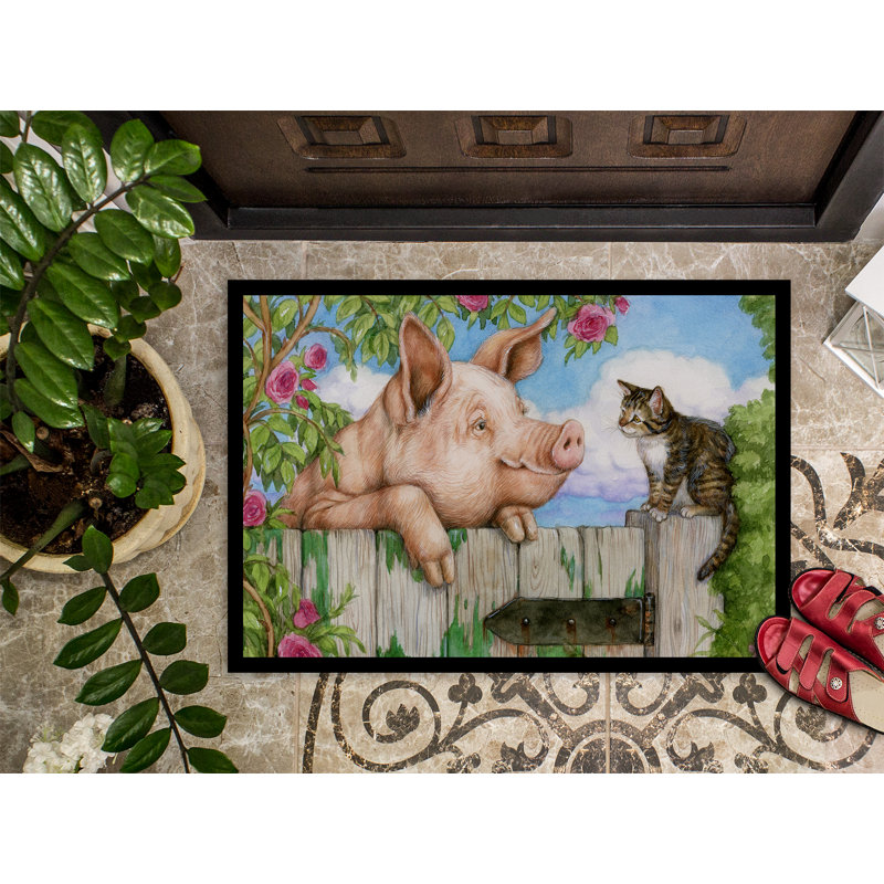 Dea Non-Slip Outdoor Doormat, Rectangle 1'6" x 2'3"